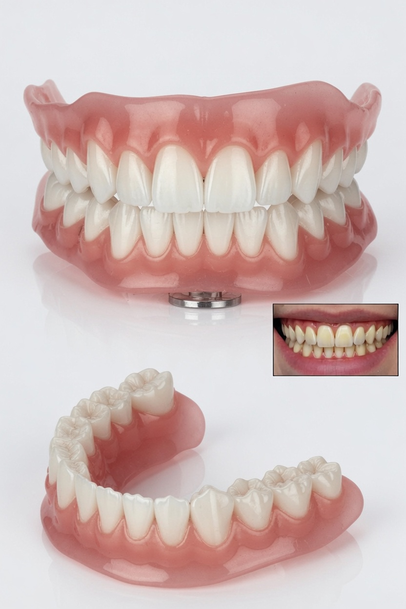 Prótese Dentária Móvel de Silicone: Conforto e Estética Natural